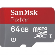 Карта памяті SanDisk - Pixtor 64GB microSDXC UHS-I з адаптером