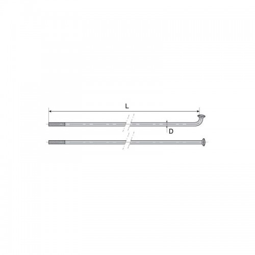 Спиця Mach1 Inox Plus 2x296 нержавійка