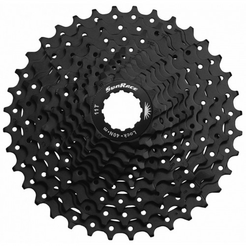 Касета Sun Race MS1 MTB 10-k 11-34T, сталевий павук, Metallic Silver (CAS-87-91) 