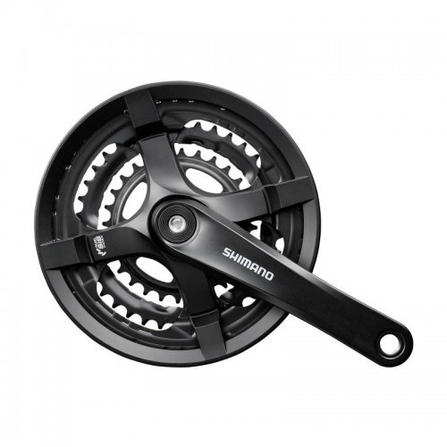 Шатуни Shimano FC-TY701 Tourney 175 48-38-28 чорні, FCTY501E888CLB