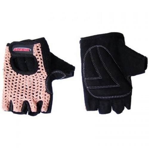 Рукавиці без пальців Avenir Crochet коричнево-чорні, 90-04-155
