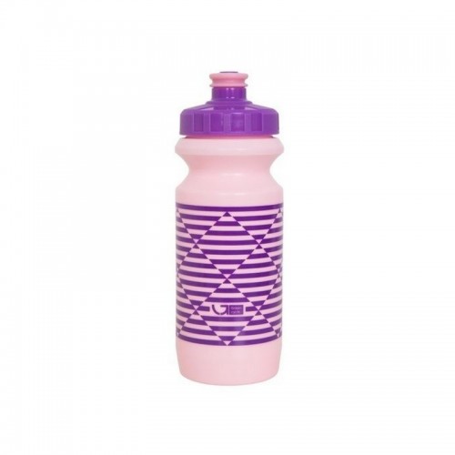 Фляга Green Cycle STRIPES pink nipple/ purple cap/ pink bottle