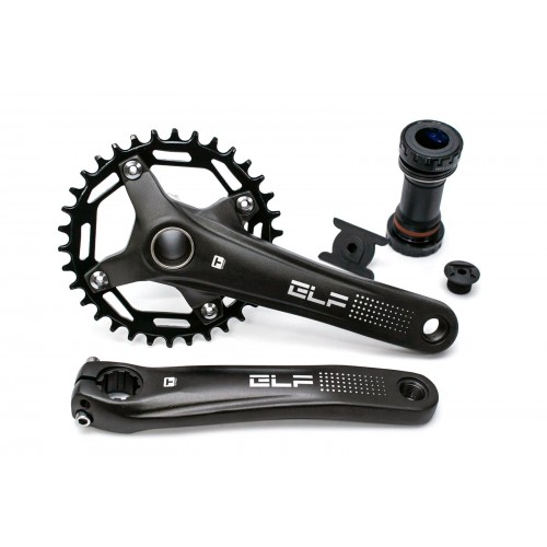 Шатун Prowheel  AL L170мм 36T з інтегрованою вісю чорний T-Self A26Z-SS300 з кареткою 
