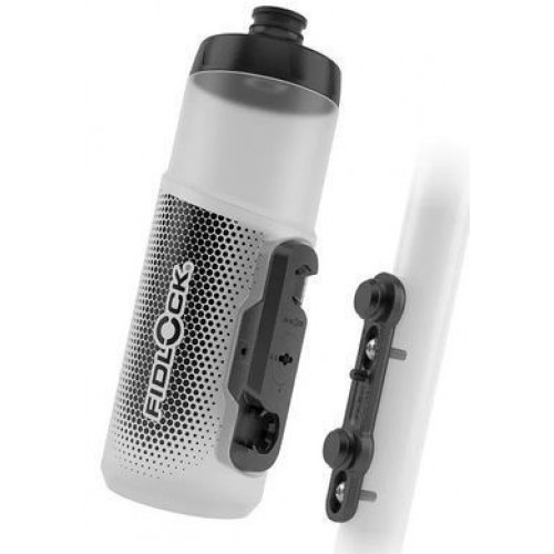 Фляга з конектором та базою FIDLOCK TWIST bottle 600мл., прозорий / білий