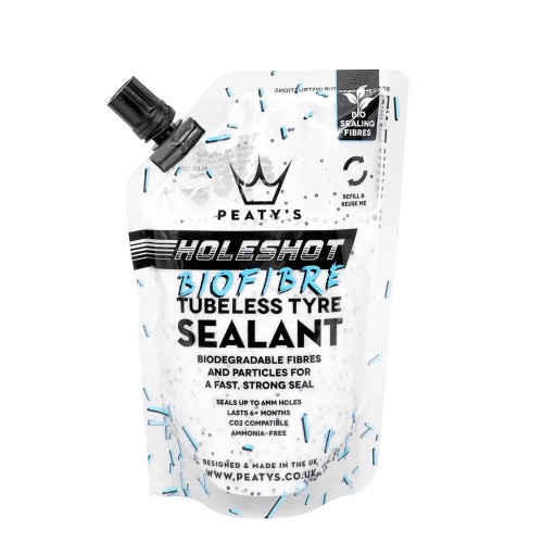 Герметик бескамерный Peaty's Holeshot BioFibre Tubeless Tyre Sealant, 120ml